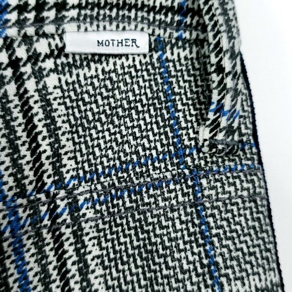 MOTHER the insider grey/blue side stripe stretch ankle pant sz 24 new with tag - Picture 6 of 11